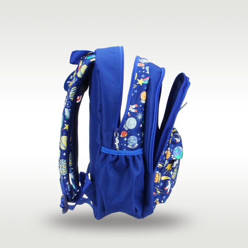 أستراليا Smiggle الأصلي الأطفال المدرسية حقيبة الكتف على ظهره الأزرق الداكن كوكب إدراج بطاقة اسم الصبي أكياس 3-6 سنوات 14 بوصة