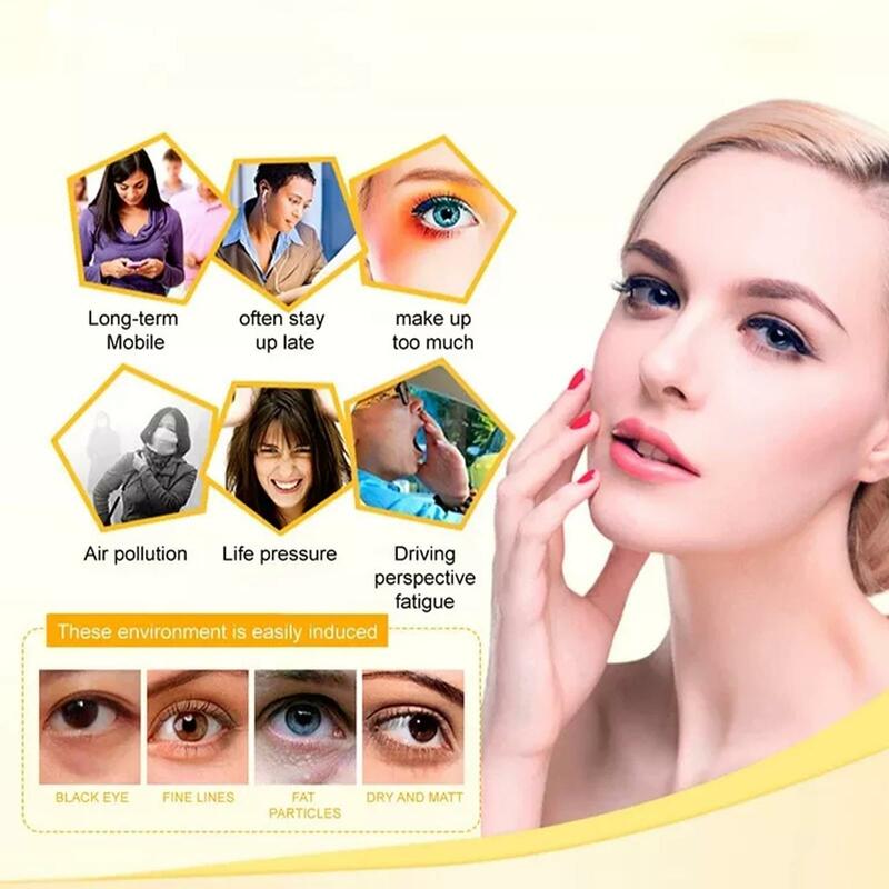 Masker mata kolagen Anti keriput, produk perawatan kulit kosmetik Korea melembapkan kantung mata lingkaran hitam