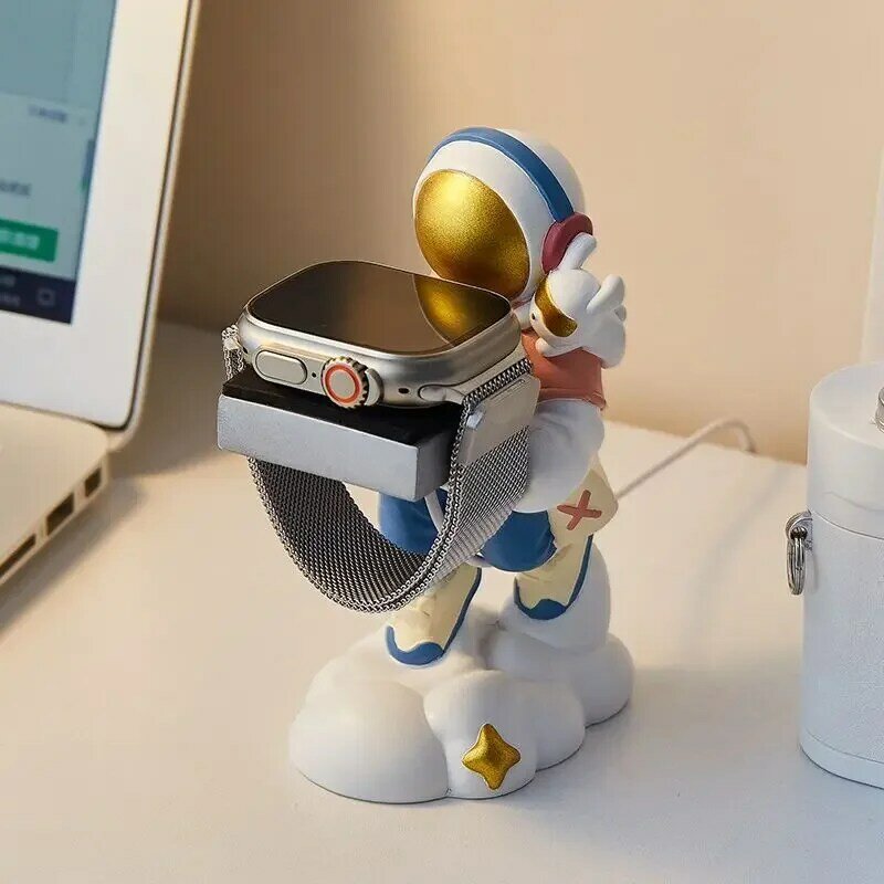 Астронавт умные часы зарядное устройство подставки Милая Поддержка Apple Iwatch Зарядная база креативный наручный Дисплей Держатель