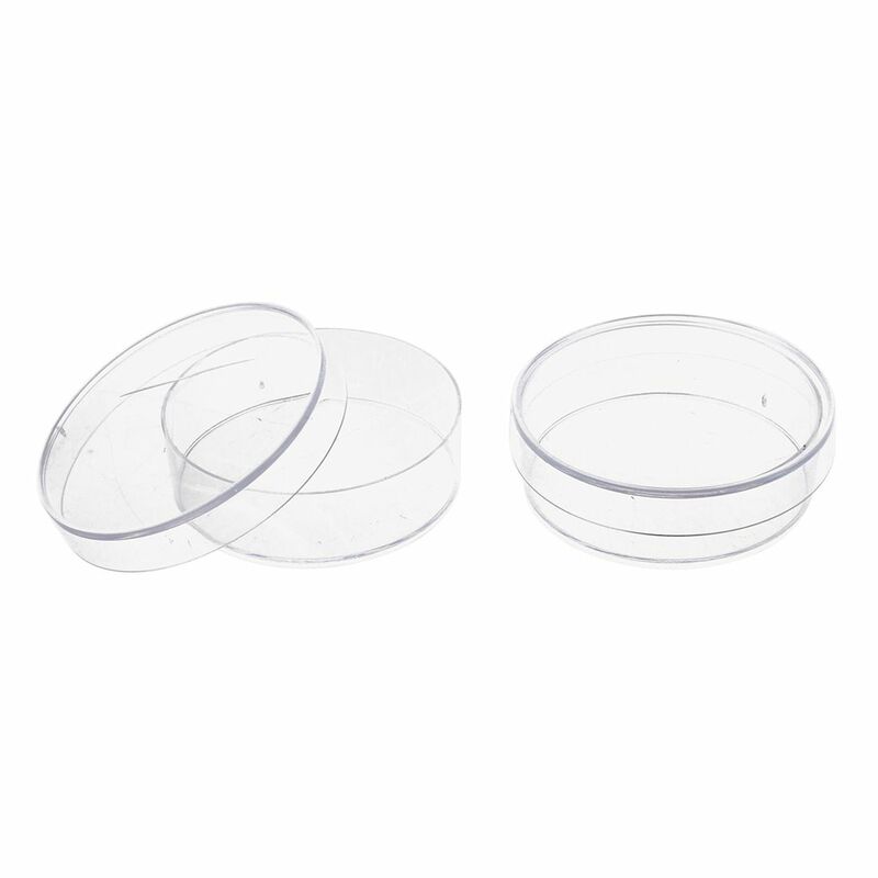 10 pezzi. Piastre Petri in plastica Sterile 35mm x 10mm con coperchio per lievito piatto LB (colore trasparente)