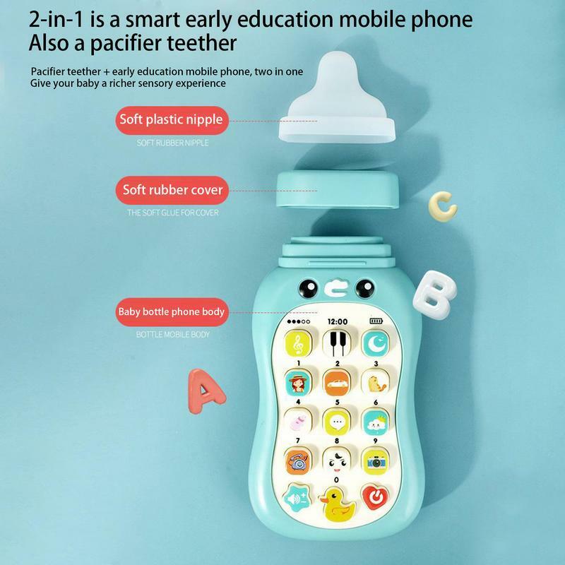 유아 휴대폰 교육용 장난감, 재사용 가능한 유아 휴대폰, 여아 및 남아용 교육용 장난감