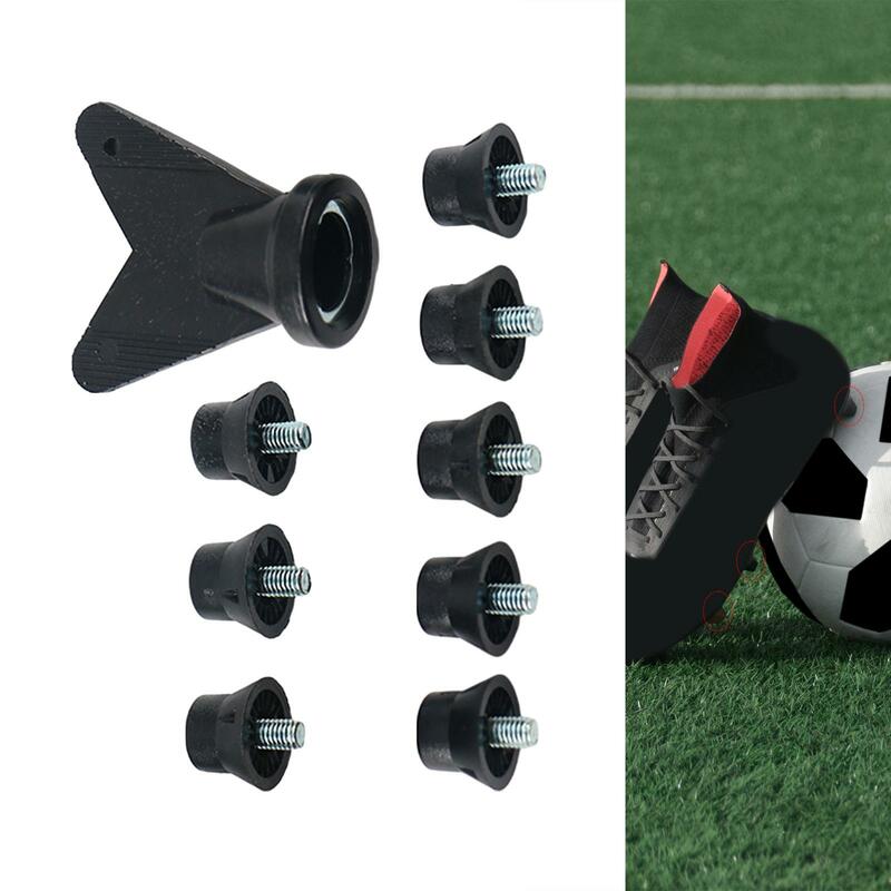 12Pcs Soccer Studs Anti Slip M5 Threading Screw Universal Track Shoes Spikes Football Shoe Spikes for Athletic Sneakers Training