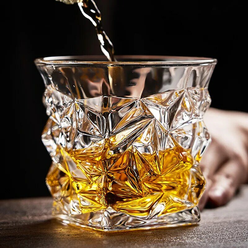 Verre à vin en forme de démontrent de neige, gobelet à whisky tombant, motif marteau, tasse à whisky, verres à boire XO Brandy, verre à vin
