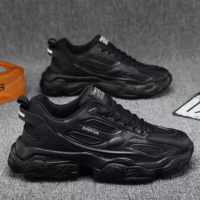 Scarpe Casual da uomo 2024 scarpe con plateau di moda nere autunno Outdoor scarpe vulcanizzate antiscivolo Sneakers per uomo muslimatexam