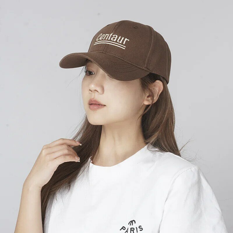 หมวกเบสบอลสำหรับผู้หญิง, แฟชั่นสไตล์เกาหลีหมวกกันแดดหัวใหญ่อเนกประสงค์นักเรียนบางลิ้นเป็ดเป็ดฤดูร้อน