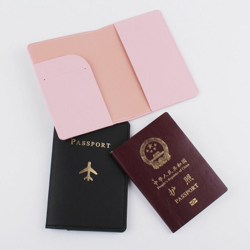 Flugzeug Check-in Pu Leder Zertifikat Aufbewahrung tasche Pass Schutzhülle Pass halter Reise zubehör Pu Karten etui