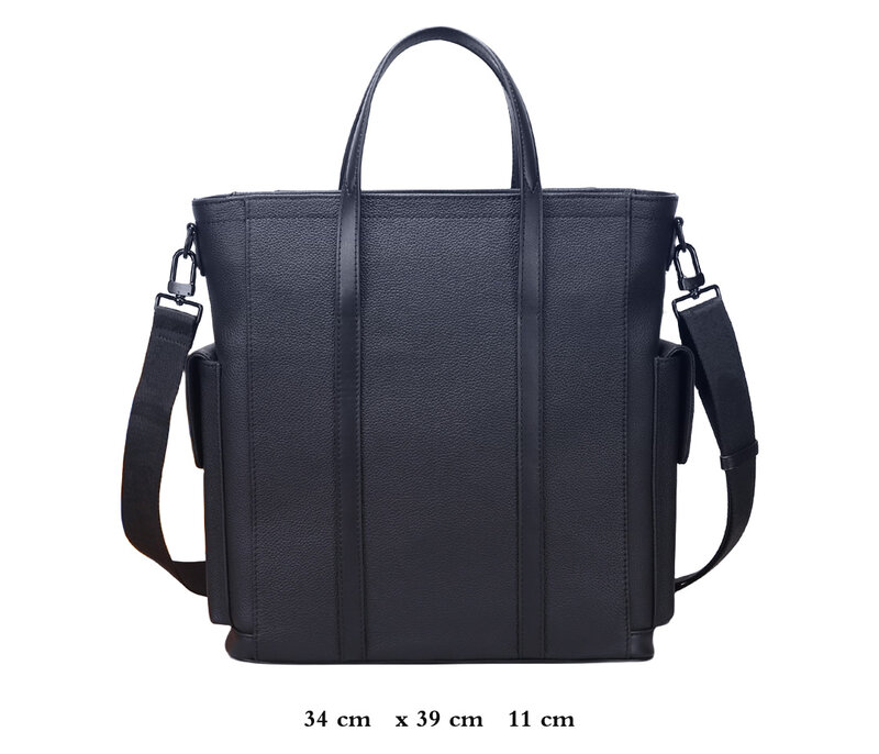 Maletín de moda para hombre, mochila informal para ordenador portátil de 15 pulgadas, bolso de hombro cruzado para trabajo, viaje corto, usos diversos