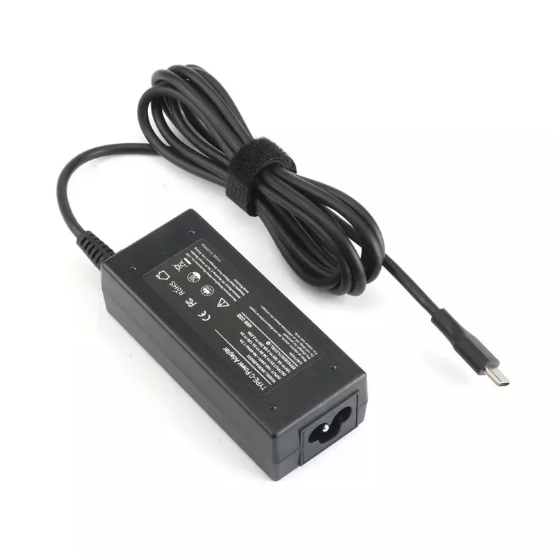 Kabel adaptor catu daya Laptop PC pengisi daya AC tipe C untuk 45W 20V 2,25 A