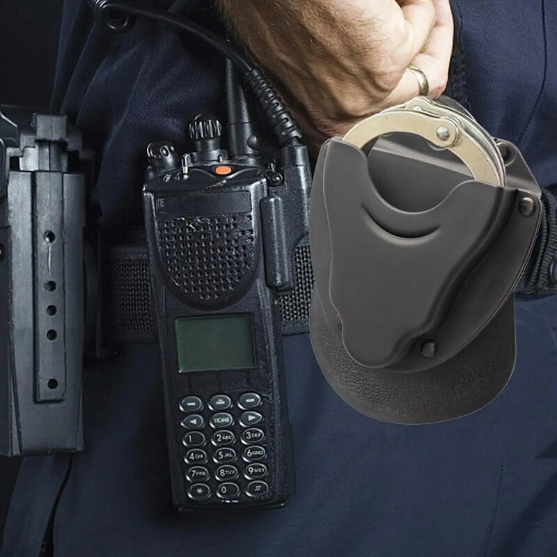 Handcuffs Holster Quick Release Open Top Belt Clip Handcuffs Waist Bag Heavy Duty Handcuffs Pouch Handcuff Case for Outdoor Men