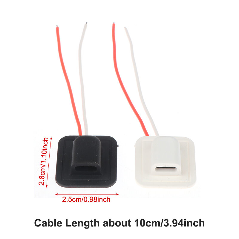 USBタイプCコネクタ,パワー充電ポート,目用,5v,2色,1/5個