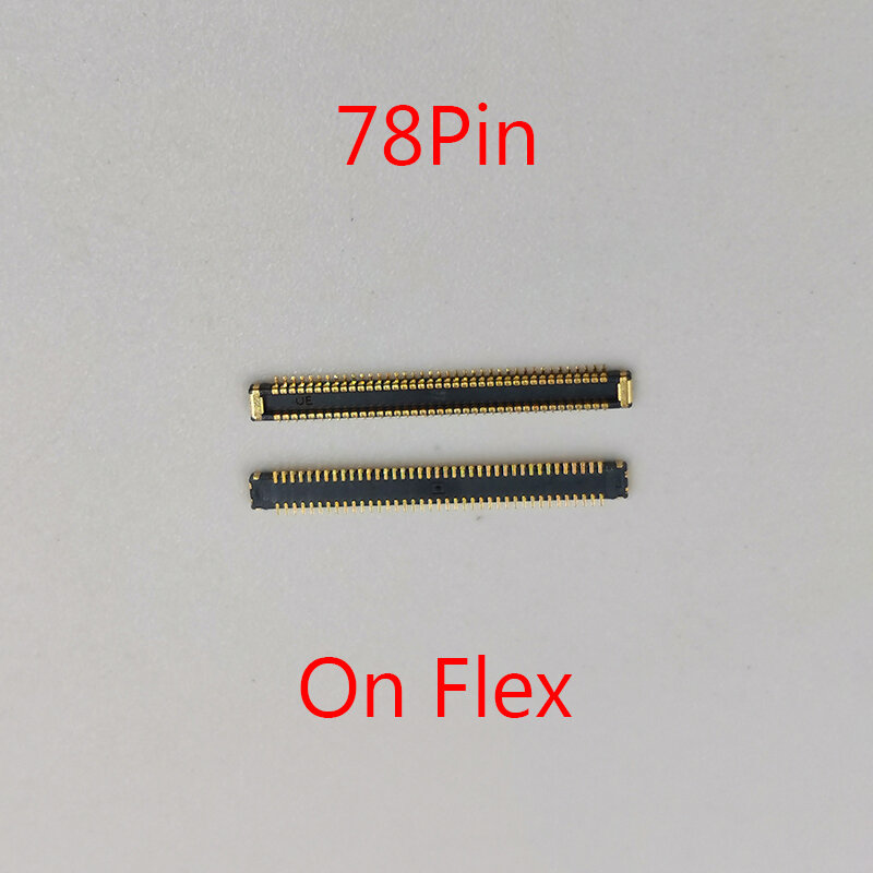 10 Buah Konektor FPC Pengisi Daya USB 78Pin untuk Samsung Galaxy A70S A7070 A707F A21S A217 A217F
