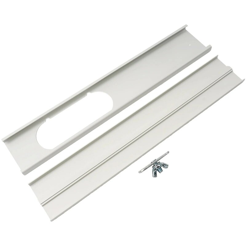 Kit de marco duradero de alta calidad, PVC, portátil, blanco, piezas 2/3, acondicionador de 55-110cm (2 piezas);