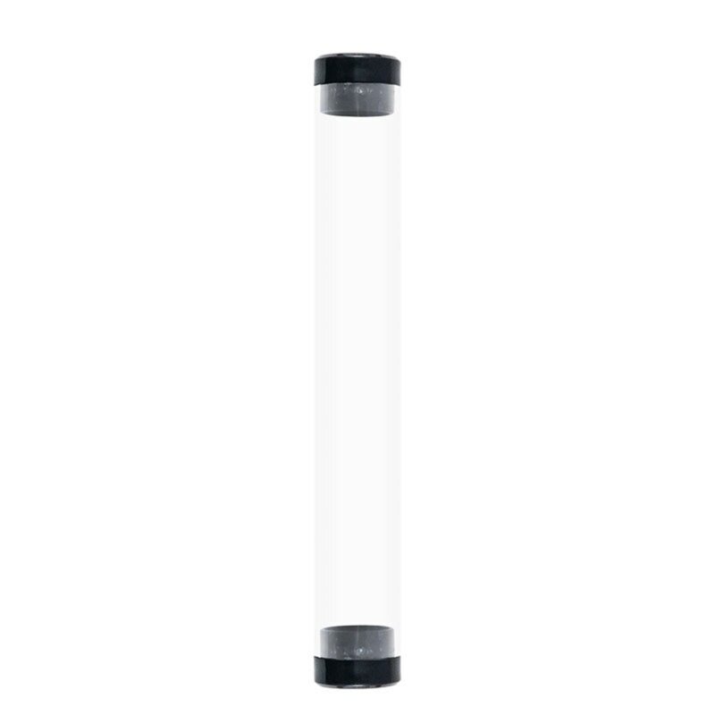 10x اسطوانة أنبوب القلم صناديق البلاستيك القلم تخزين الحاويات شفافة القلم دروبشيب