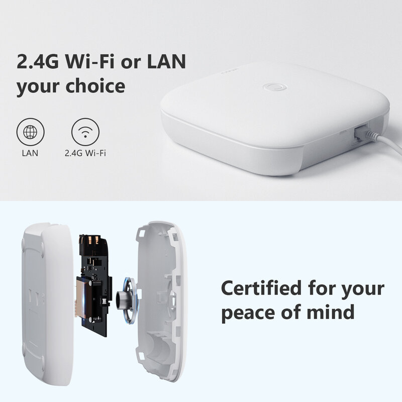 Imou smart gateway hub kabel gebundene und drahtlose fernbedienung wifi integrierte sirene für alexa google home smart life zigbee 3,0