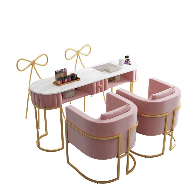 Современный Высококачественный Маникюрный Стол и стул, Профессиональный Маникюрный Стол для салона красоты, мебель для салона, роскошный макияжный стол для спальни