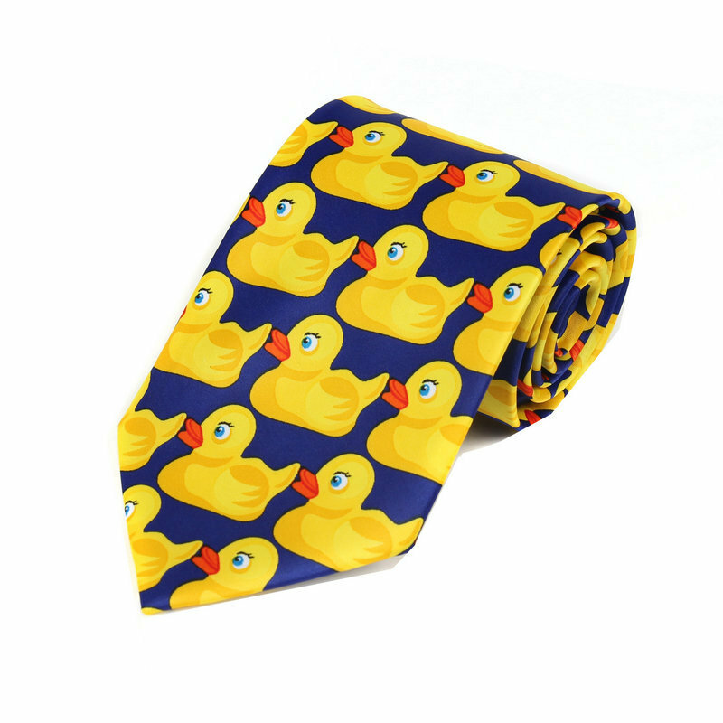 Jak poznałem twoją matkę żółty Barney Duck krawat Cosplay kostiumy mężczyźni Accessoies Prop Christmas Gift