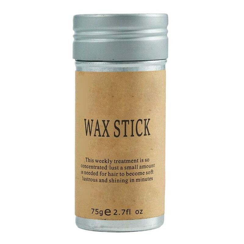 Non Greasy Hair Wax Stick For Wigs And Broken Hair Long-Lasting Styling Pomade Stick 75g Styling Hair Wax Artifact