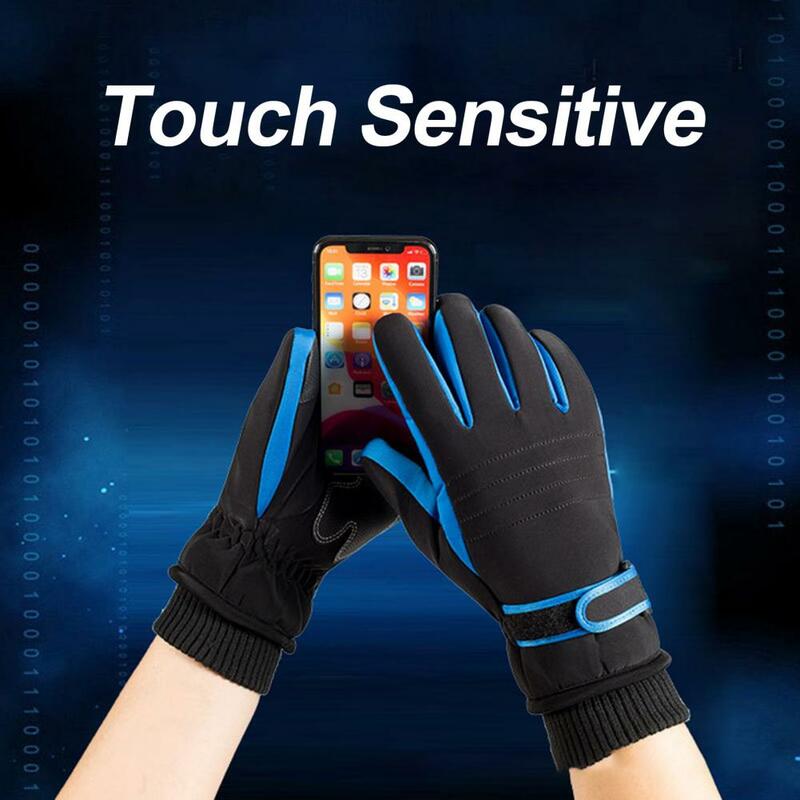 Riding Gloves 1 Pair Simple Touchscreen Lightweight  Fall Winter Male Motorcycle Skiing Gloves for Daily