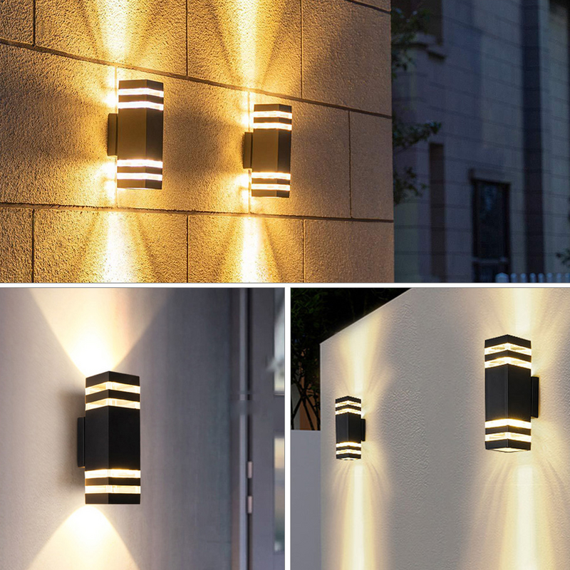 Lâmpada de parede dupla exterior, Luz do alpendre, Luzes para a frente da casa, Luminárias para pátio