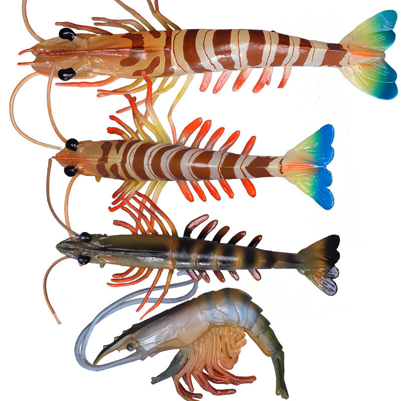 Simulasi Model Kehidupan Laut Hewan Aksi Lobster Kepiting Crayfish Hermit Kepiting Gurita Keong Figur Patung Mainan untuk Anak-anak Hadiah