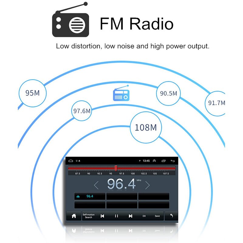 10.1 Cal Android 9.1 samochodowy odtwarzacz multimedialny 1Din Radio 360 stopni regulowany ekran Wifi odtwarzacz GPS Bluetooth
