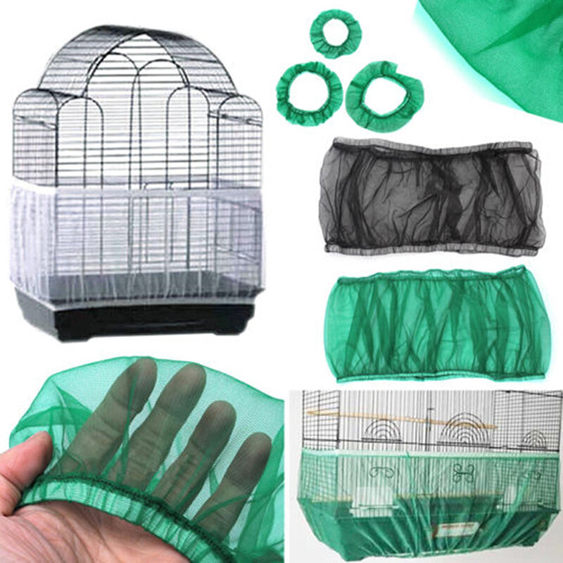 Воздухопроницаемая нейлоновая сетка для защиты попугаев, мягкая легкая очистка, нейлоновая ткань, для ловли семян