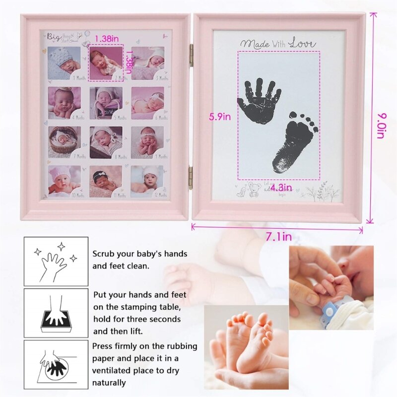 Cadre Photo en PVC pour bébé de première année, souvenir pour nourrissons, cadre Photo, Souvenirs