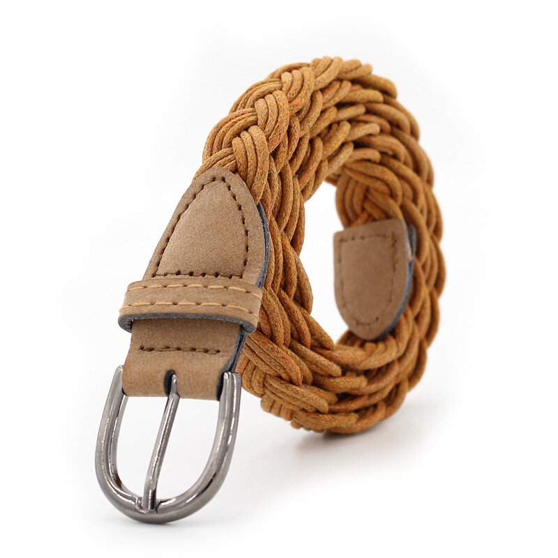 Cinturón de cuerda trenzada de cera para mujer, cinturón decorativo de falda Vintage, cadena de cintura de moda, cinturones finos para mujer