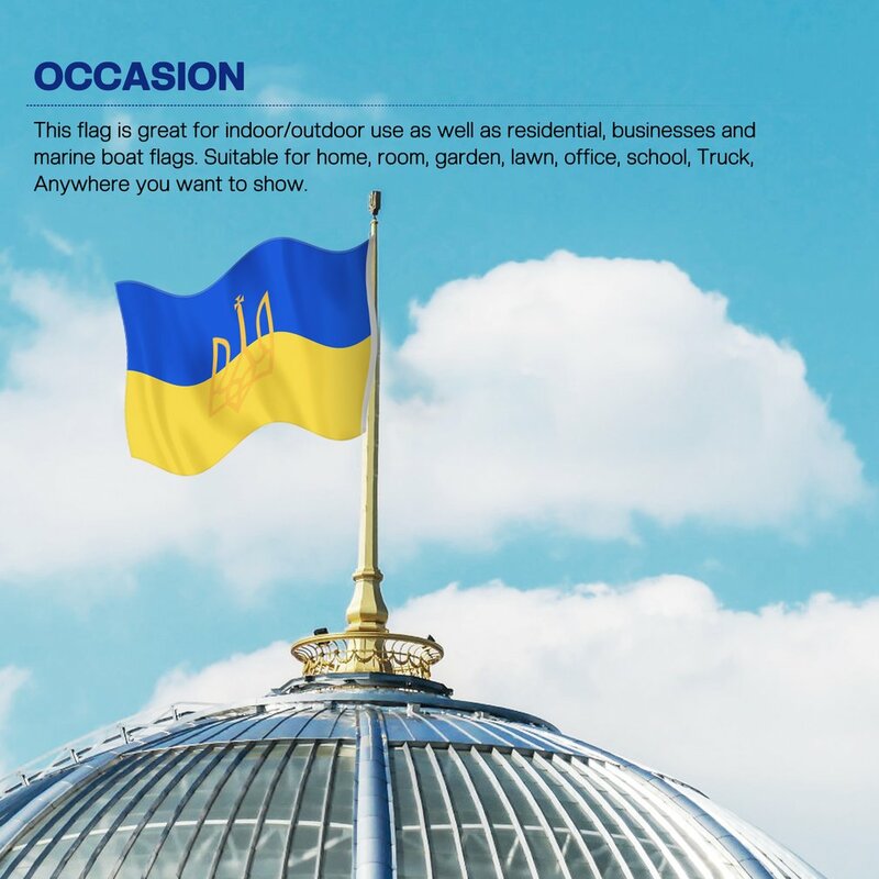 90*150cm flaga ukraina flaga narodowa z odznaką Banner biuro aktywność parada festiwal Home Decoration ukraina flaga kraju