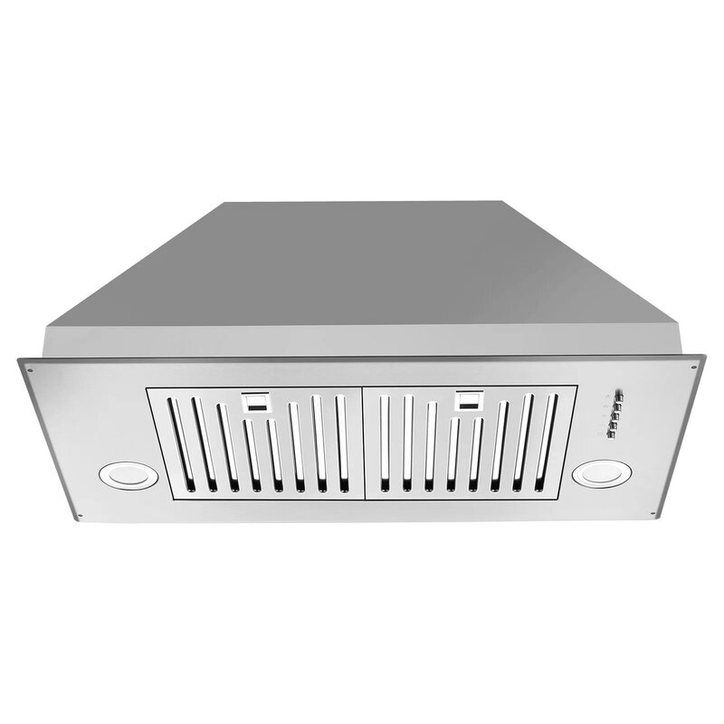 Tieasy 30-дюймовый 600 CFM встроенный шкаф с регулируемым вентиляционным отверстием с фонариками, 3-скоростной вытяжной вентилятор для кухни USYS0675B