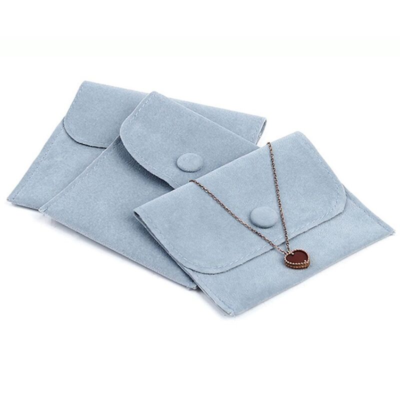 Exquisite New Necklace Pouches Earring Storage Botton Packaging Bags Jewelry Bags Gift Packaging Velvet Pouch