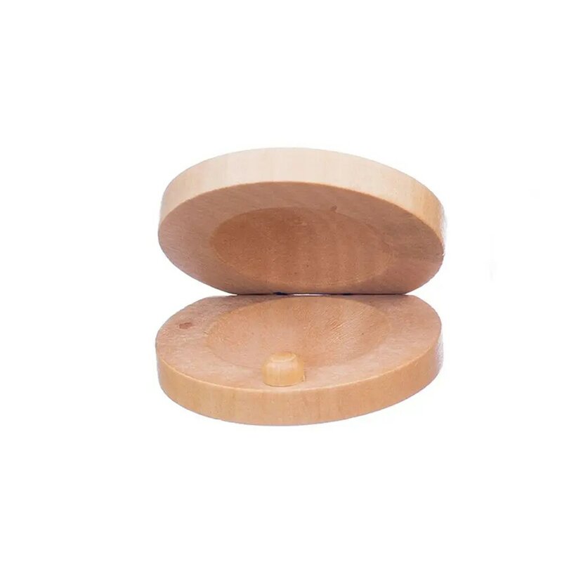 Educational Wooden Listening Ability Unisex Castanets Toy Percussion Musical Instrument
