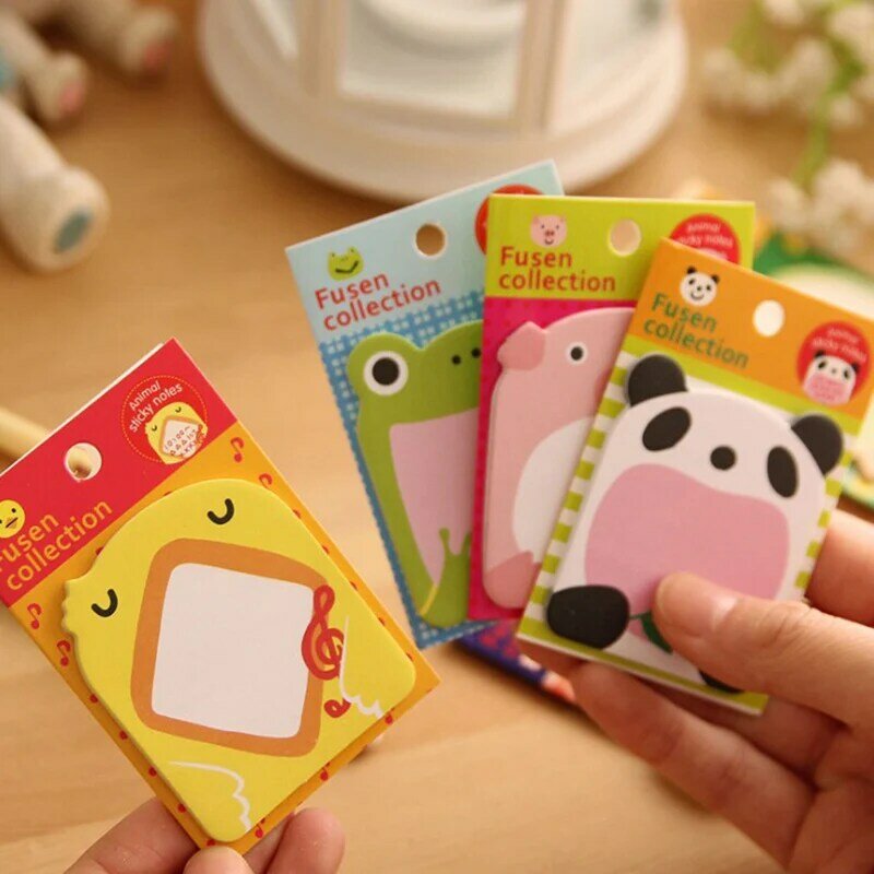 Cute Kawaii Animal Sticker segnalibro Marker Memo Index Tab Sticky Post Notes regali per la giornata dei bambini