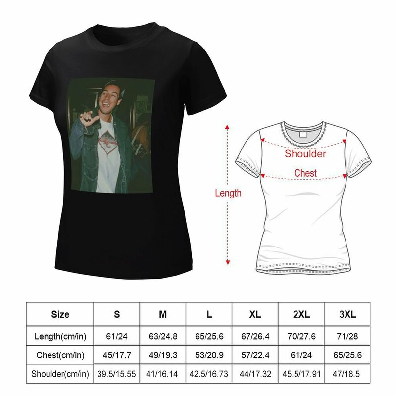 Vintage Adam Sandler T-shirt female Female clothing tops graphic t-shirts for Women