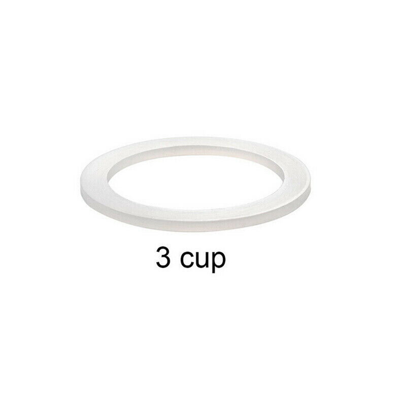Cafe Moka Express Seal Replacement White 1/2/3/6/9/12 Cup 39/42/50/54/63/73mm Moka Pot Silicone 1 Pcs Flexible