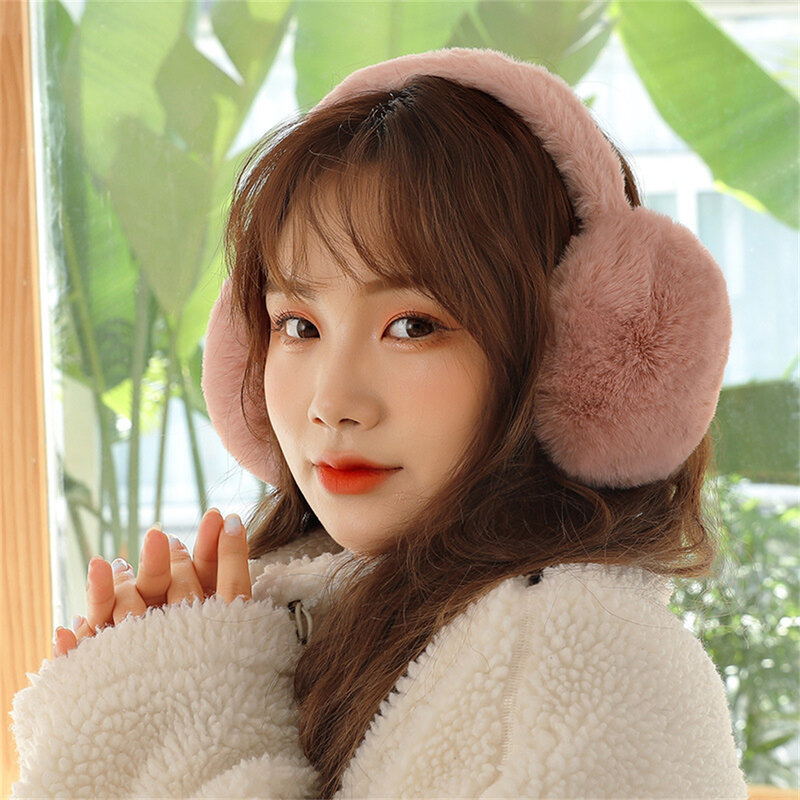 Version coréenne des garçons et des filles beaux étudiants hiver chaud en peluche anti-gel cache-oreilles pliants EZ-7840