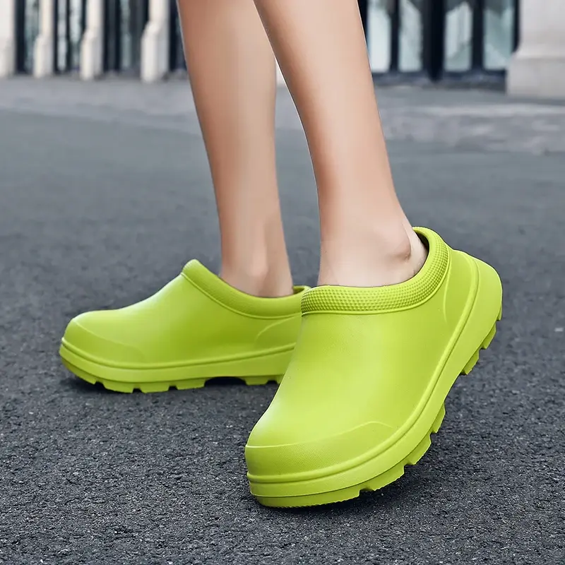 Мужские туфли для кухни новинка 2024 женская уличная дождь водонепроницаемая обувь Нескользящая обувь для работы в ресторане маслостойкая обувь для шеф-повара