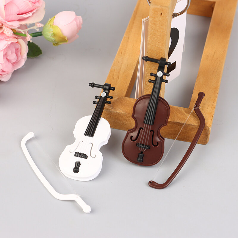 미니 미니어처 바이올린 시뮬레이션 바이올린, 핸드메이드 데스크탑 바이올린 장식, 무취 인형 하우스 액세서리