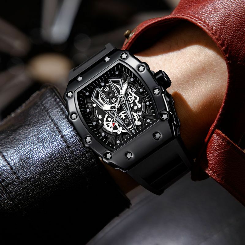 Męski sportowy zegarek beczkowy moda luksusowa marka w europejskim amerykańskim stylu wodoodporny zegarek kwarcowy ze stopu blasku dla mężczyzn