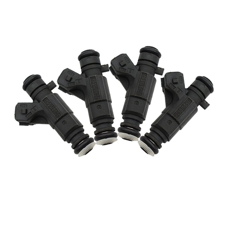 4PCS Car Injection Valve Fuel Injector 0280155921 077133551M For  A6 1997-2005 A8 1994-2005 For VW TOUAREG 2002-2013