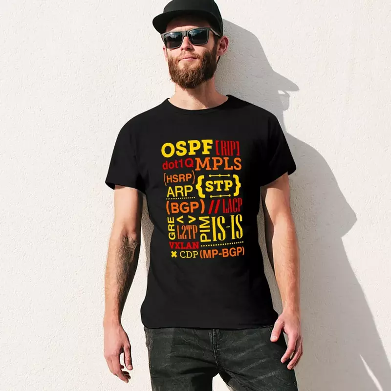 Kaus JARGON jaringan kaos hippie Pria penggemar olahraga kaus grafis pria