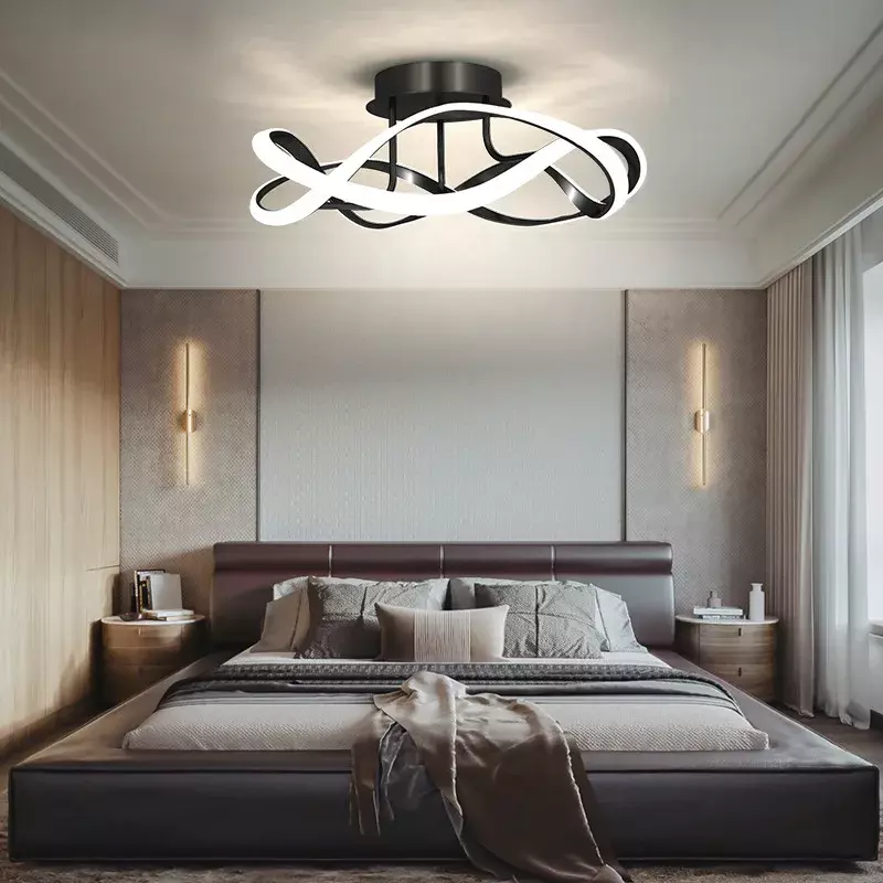مصباح سقف LED حديث ، ثريا لغرفة المعيشة ، غرفة الطعام ، غرفة النوم ، الممر ، الشرفة ، ديكور المنزل ، تركيبات الإضاءة الداخلية