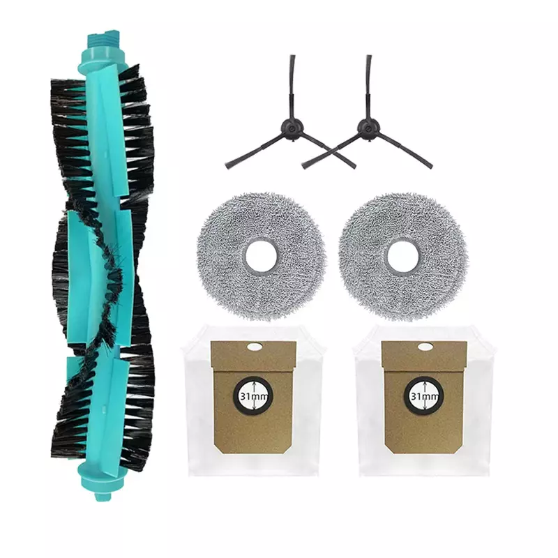 Cepillo lateral de rodillo para Cecotec Conga 11090 Spin Revolution, accesorios de repuesto, piezas de filtro Hepa, mopa, trapo de tela, accesorios