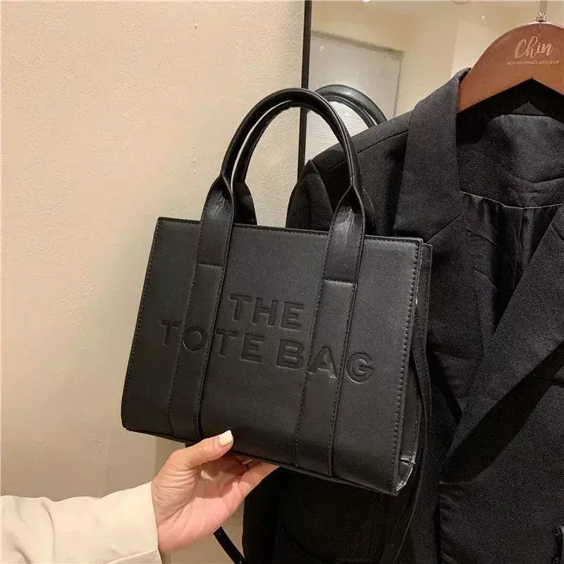 Borse da donna di grande capacità in pelle di moda borse a tracolla a tracolla con lettere firmate di lusso grande Shopper donna Tote Bag Shopper