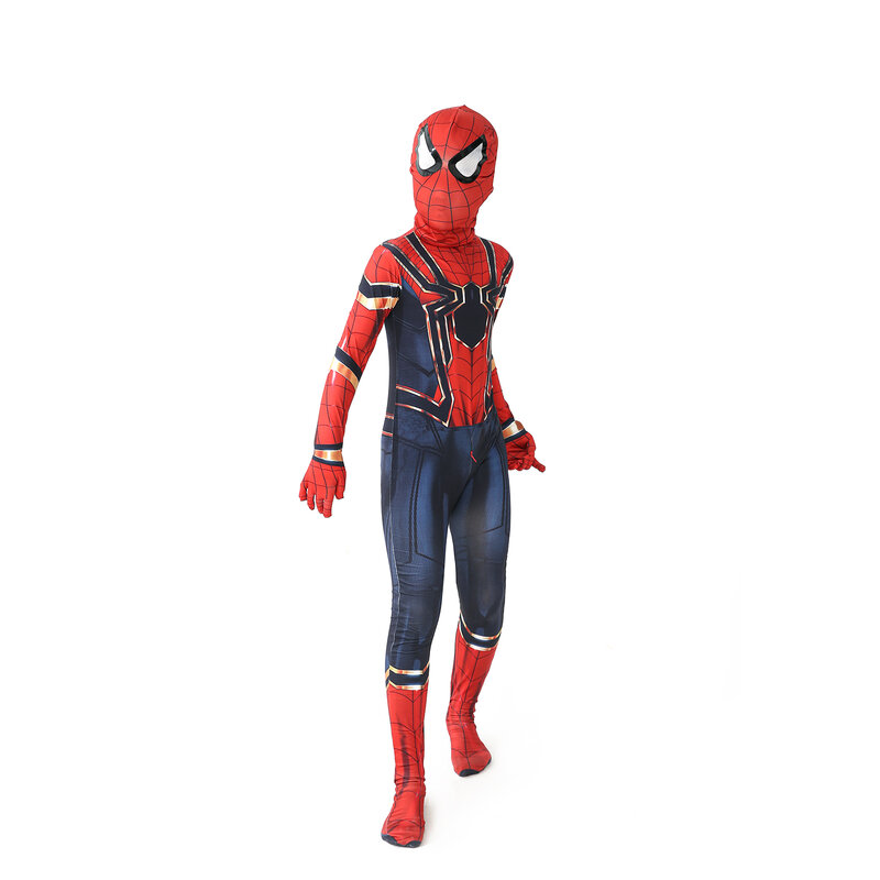 Disfraz de superhéroe de Spidermans para niños y adultos, mono de licra de alta calidad, estilo 3D, Zentai, Cosplay de fiesta de Halloween