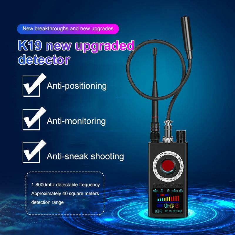 K19ไร้สาย RF ตัวจับสัญญาณ Anti Wiretapping Mini กล้อง Finder GPS Tracker โรงแรม Anti Candid Camera Bug เครื่องสแกนเนอร์การรักษาความปลอดภัย