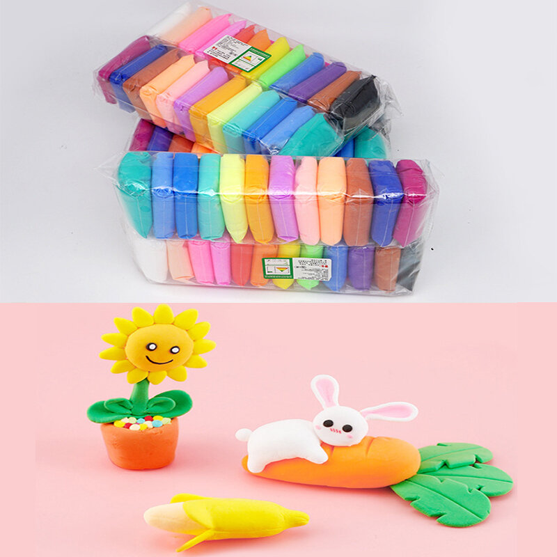 Супер глина, 36 цветов, сухая на воздухе Полимерная глина для моделирования с 3 инструментами, мягкий творческий развивающий слайм, игрушки «сделай сам» для детей, подарки