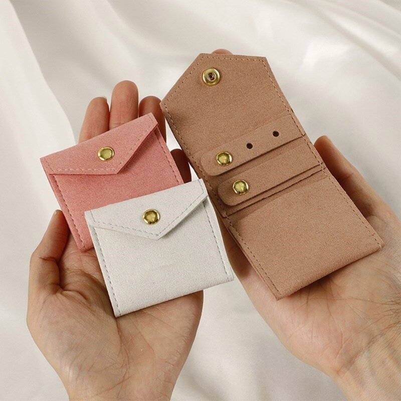 Portable Jewelry Storage Bag Small Packing Pocket for Rings Necklaces Earrings Bracelets Holder Storage Packing