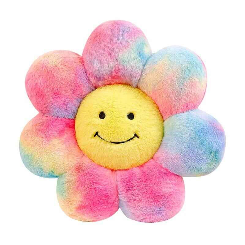 40/60cm kreskówkowe kolorowe słoneczniki pluszowa poduszka poduszka zabawka Kawaii wypchane rośliny kwiaty miękkie pluszaki dziecięce zabawki wystrój pokoju