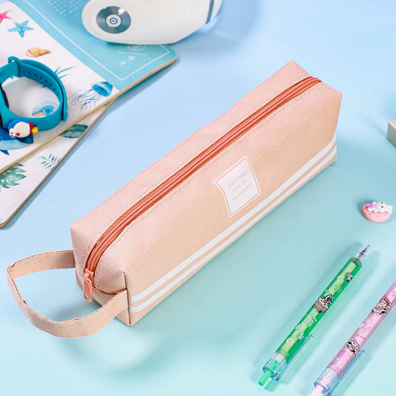 Oxford Zipper Pencil Case For Boy Girl Kawaii Pen Bag Stationery Organizer School Office Supplies Back To School Pencil Boxes